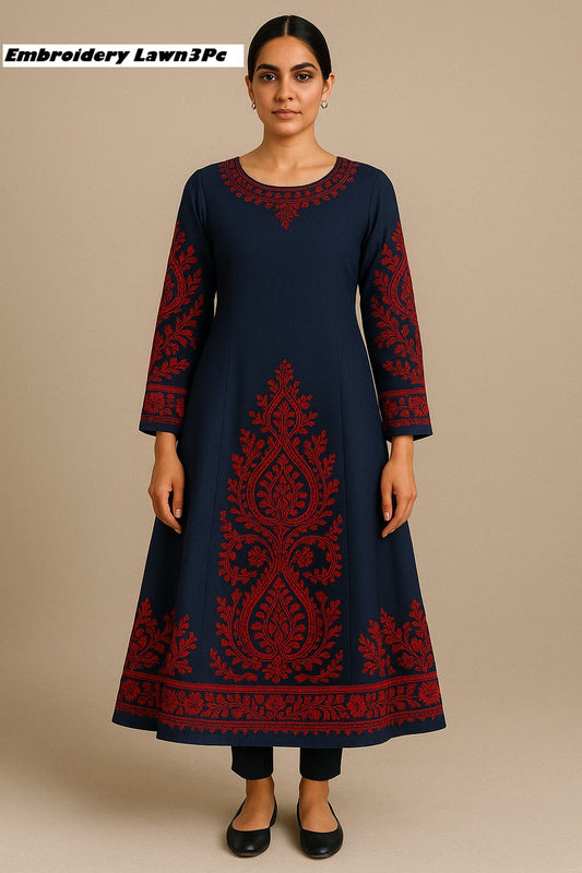 Sahar-e-Bahar Summer Lawn Suit with Botanical Embroidery